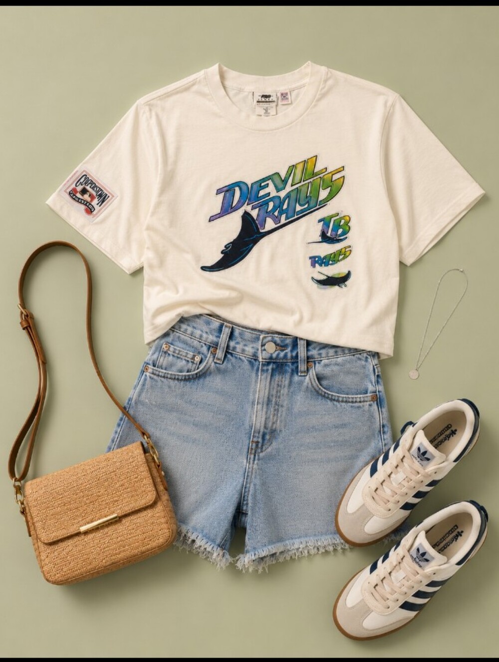 TB Tampa Bay Devil Rays Throwback MLB Team Official Women's Tshirt Top Small